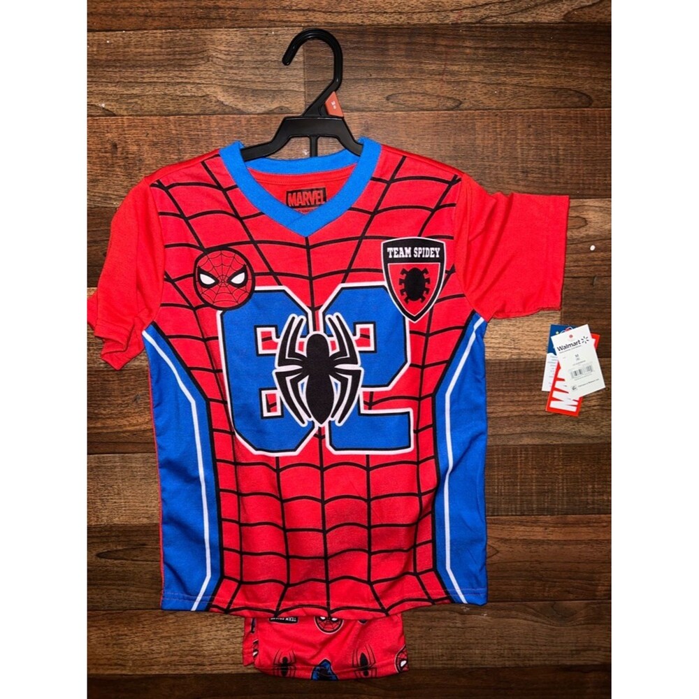 Marvel Red and Blue Spider-Man Team Spidey Graphic Tee